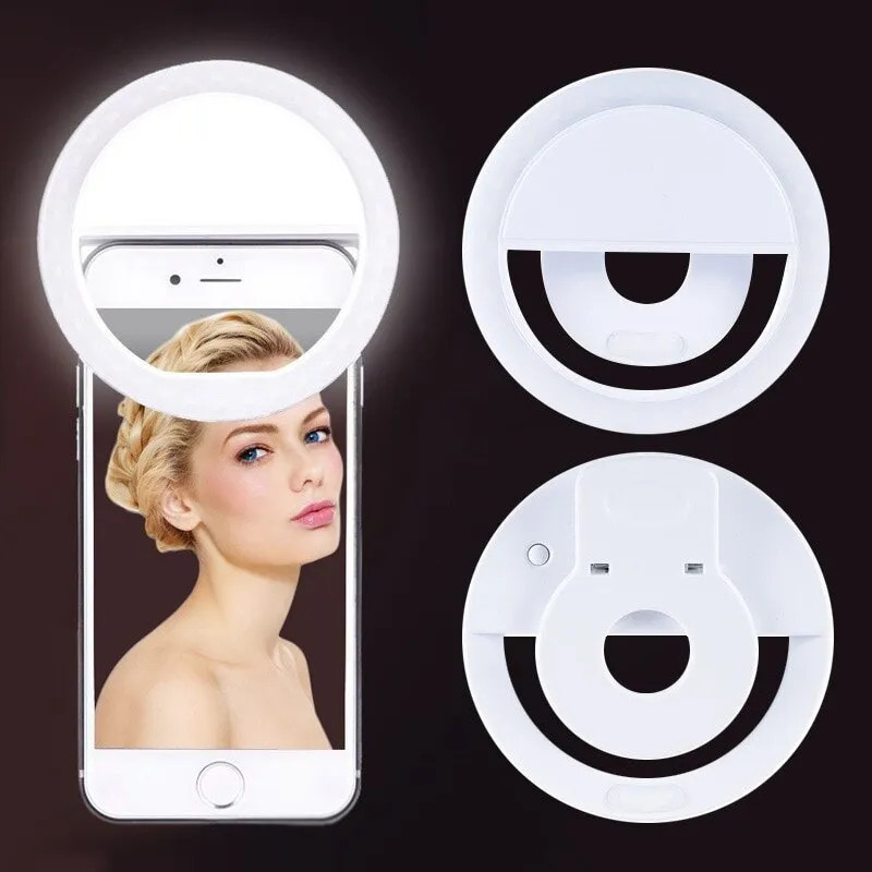 Photography Lighting Product - USB Rechargeable LED Selfie Ring Light