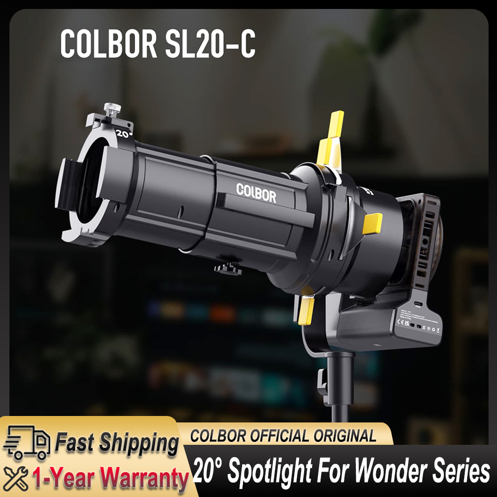 Photography Lighting Wireless - COLBOR SL20-C LED Spotlight Light Modifiers