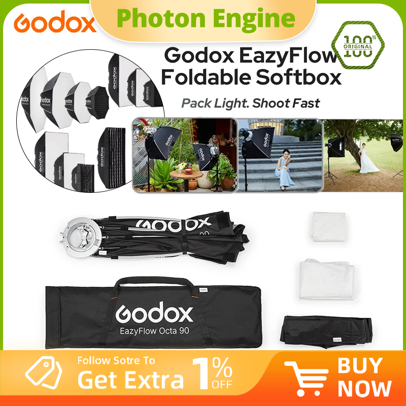 Photography Lighting Product - Godox EazyFlow series Foldable Softbox Bowens