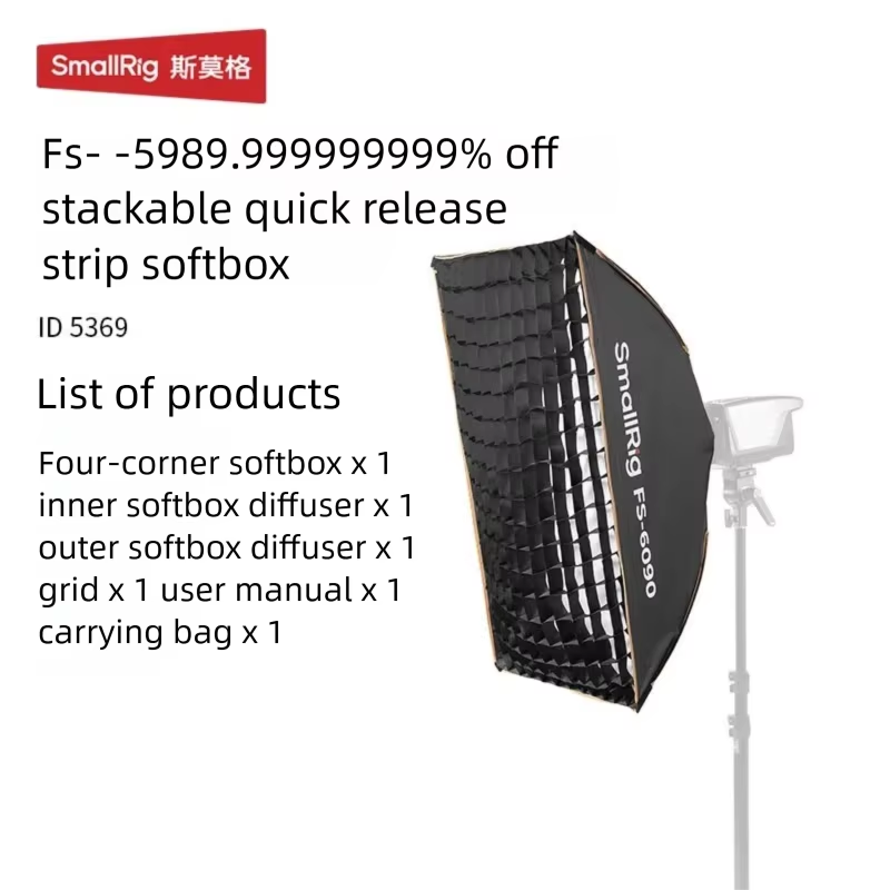 SmallRig Bowens Mount Softbox, - đánh giá và giá Softbox Portable Strip