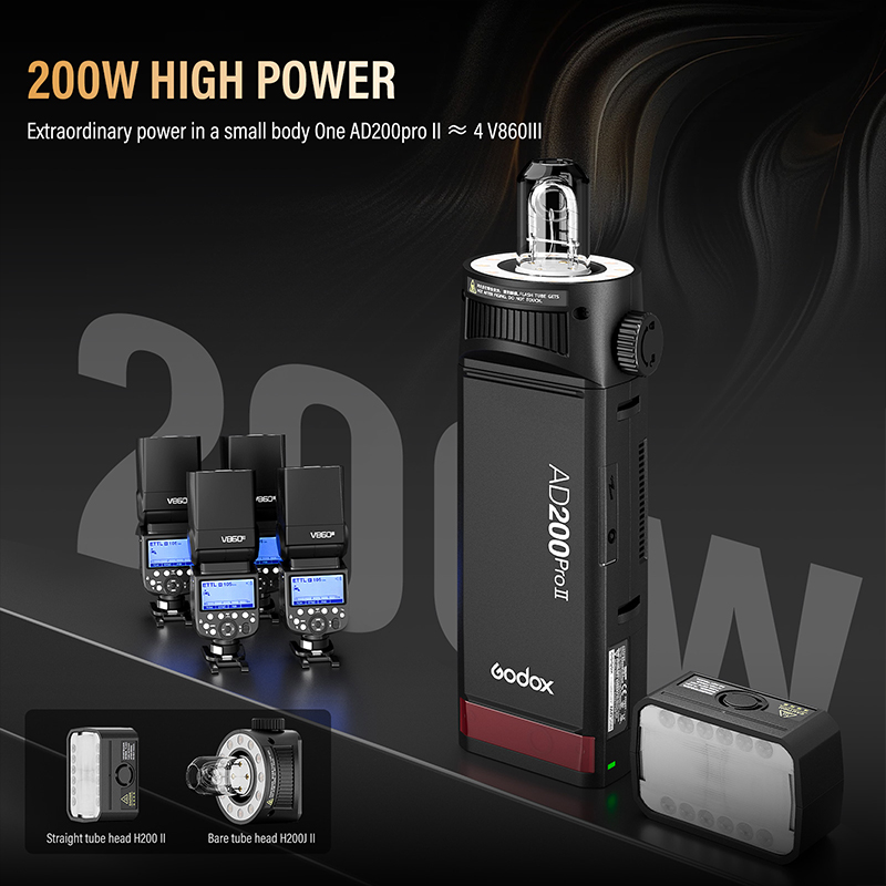 Godox AD200ProII  TTL 2.4G Wir - đánh giá và giá Photography Lighting Wireless