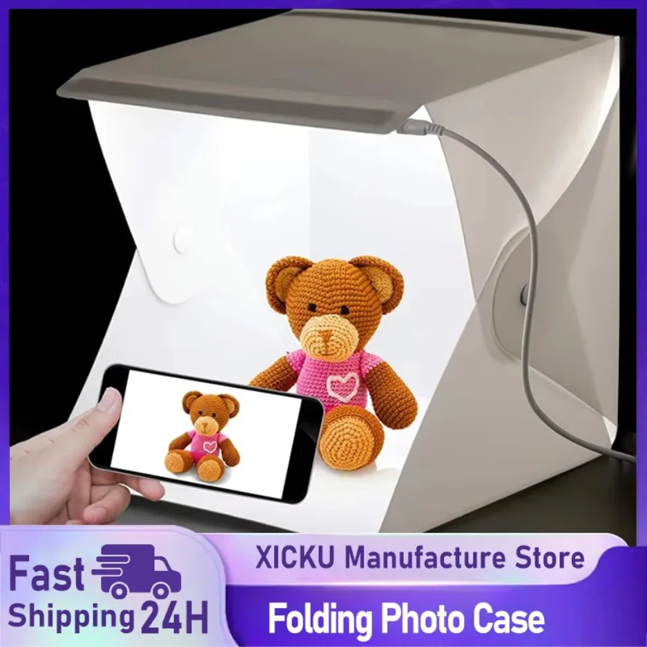 New Mini Folding Photo Booth S - đánh giá và giá Softbox Portable Strip