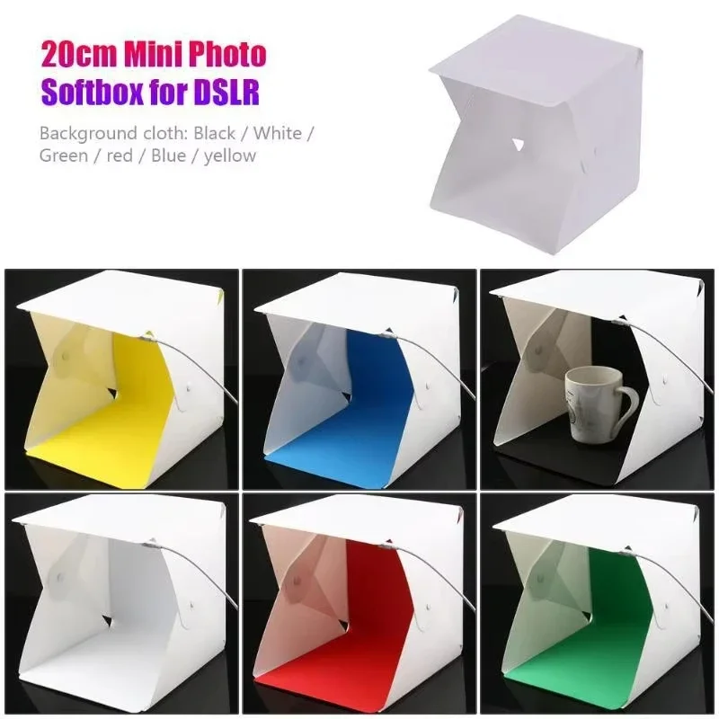 New Mini Folding Photo Booth S - đánh giá và giá Softbox Portable Strip