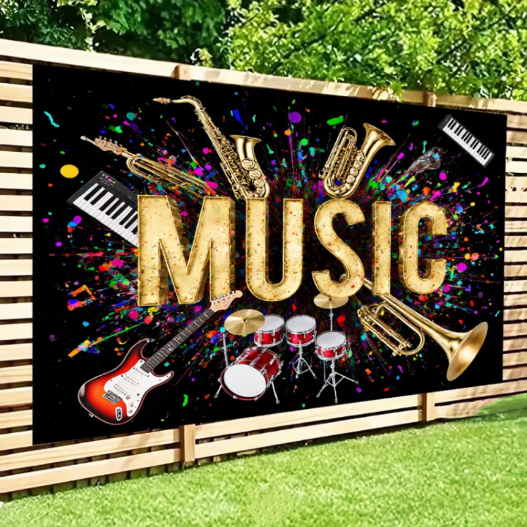 Vibrant Music Theme Glitter Pa - đánh giá và giá Photography Lighting And Backdrop