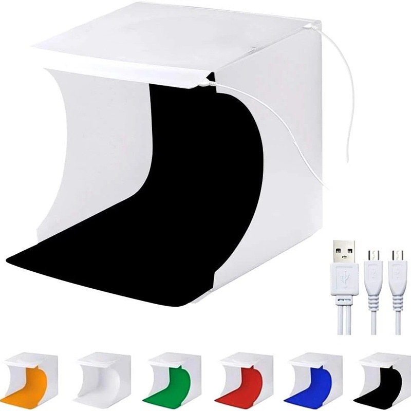 Portable Folding Photobox Phot - đánh giá và giá Photography Lighting And Backdrop Kits