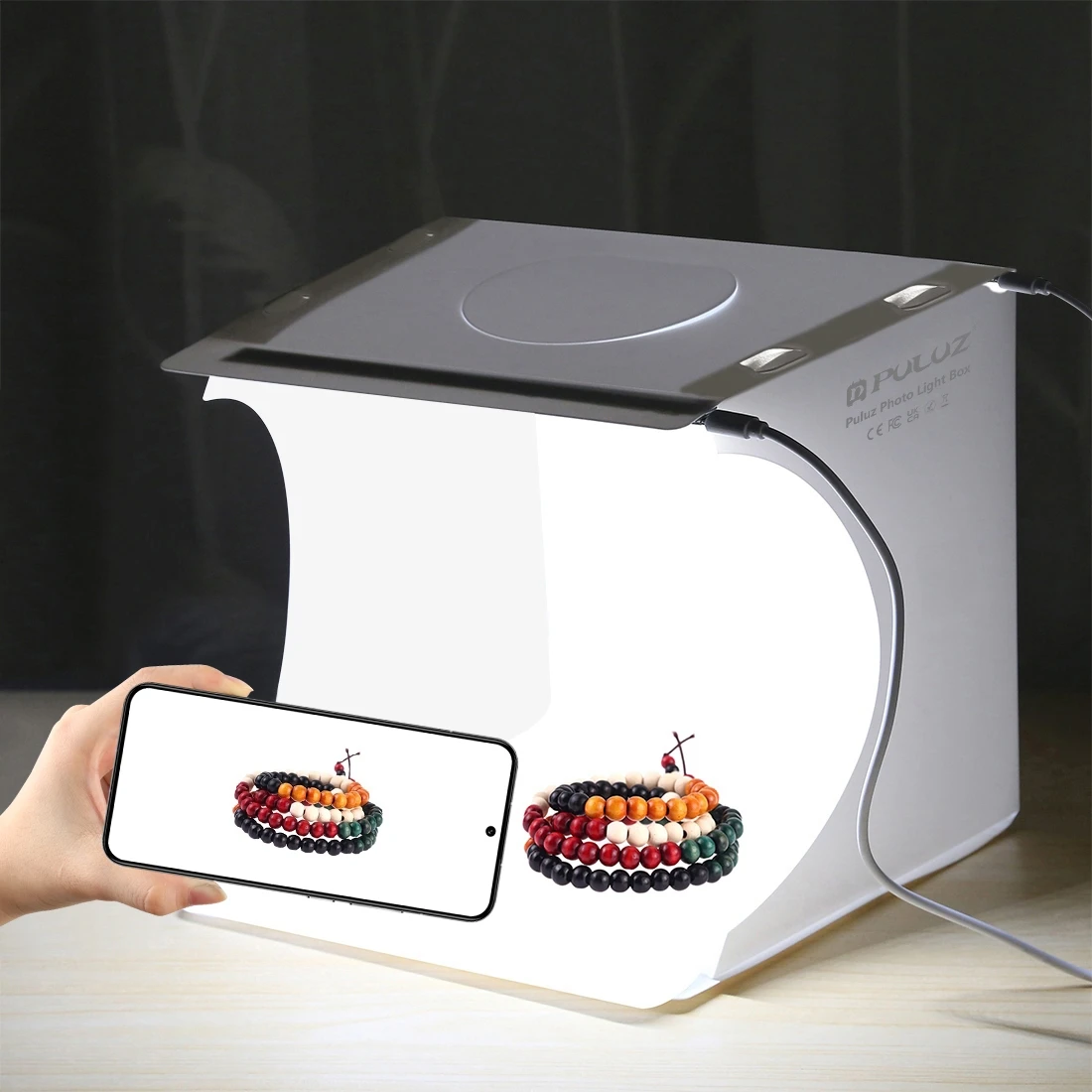 PULUZ 20cm Mini 2 LED Panels F - đánh giá và giá Photography Lighting Case