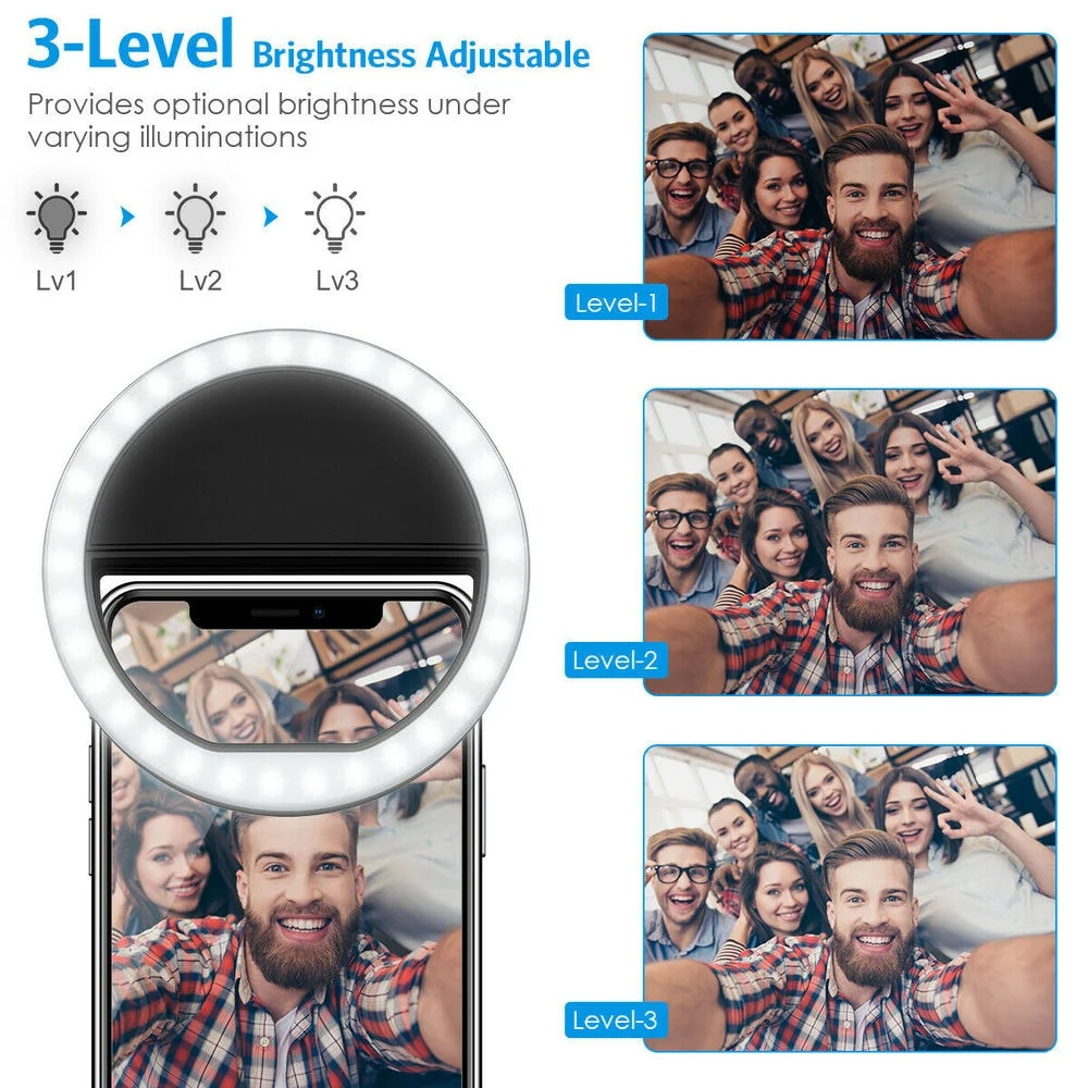 LED Selfie Fill Light USB Char - đánh giá và giá Photography Lighting Professional