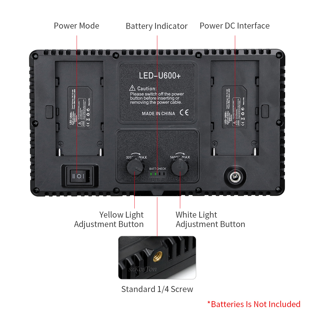 U800 LED Photo Studio Light fo - đánh giá và giá Video Light Panel Led