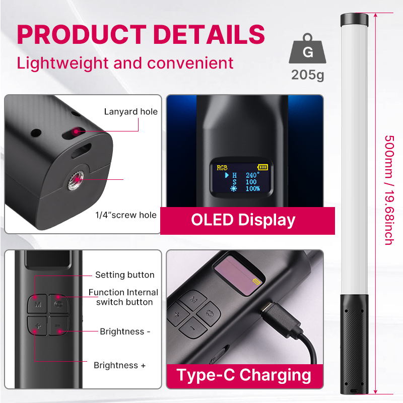 Ulanzi VL119 Cầm Tay RGB Nhiều - đánh giá và giá Photography Lighting Wireless