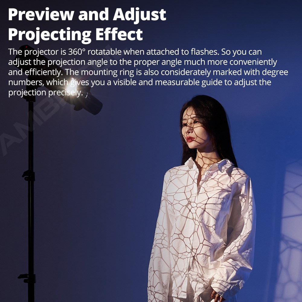 Godox AK-R21 Projection Attach - đánh giá và giá Fresnel Lens Attachment