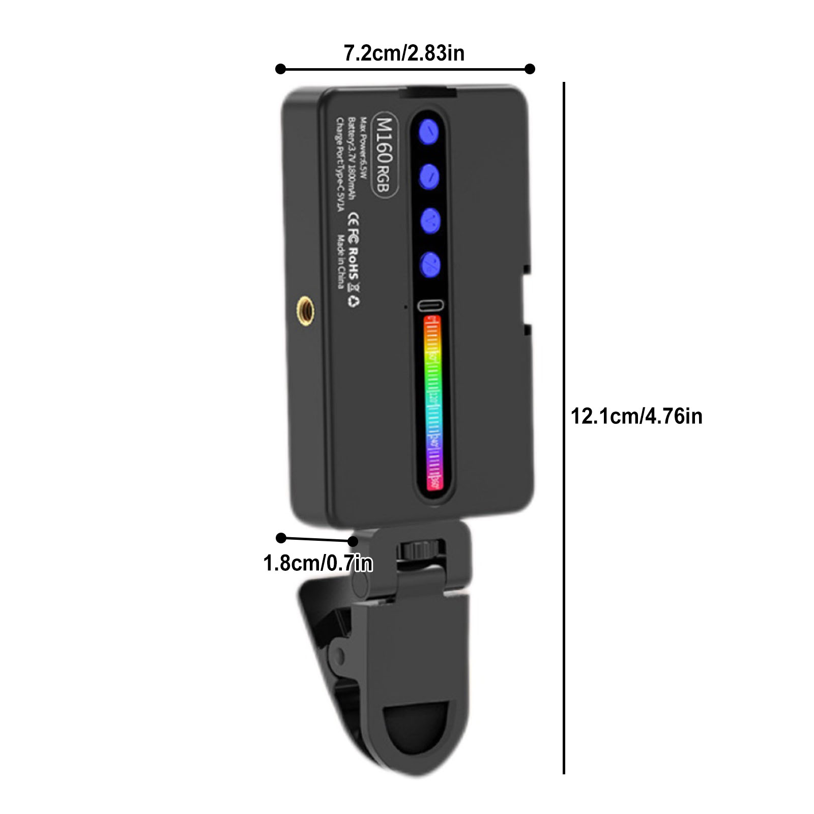 6.5W RGB LED Video Light 2700K - đánh giá và giá Photography Lighting Types