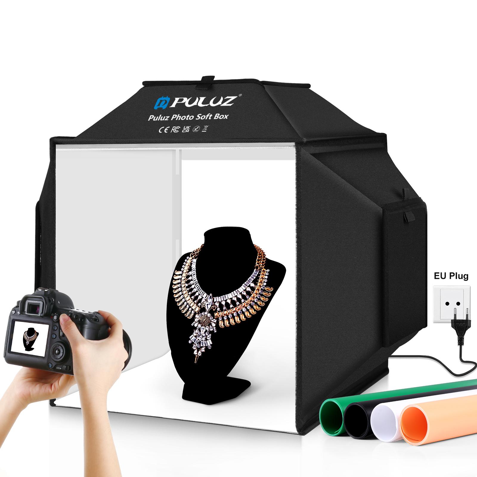 PULUZ 40cm Folding 72W 5500K S - đánh giá và giá Photography Lighting And Backdrop Kits