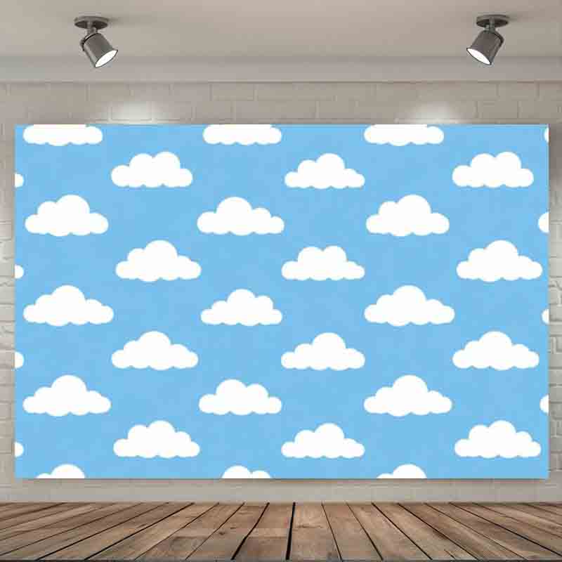 Cartoon Simple Blue Sky White  - đánh giá và giá Photography Lighting And Backdrop