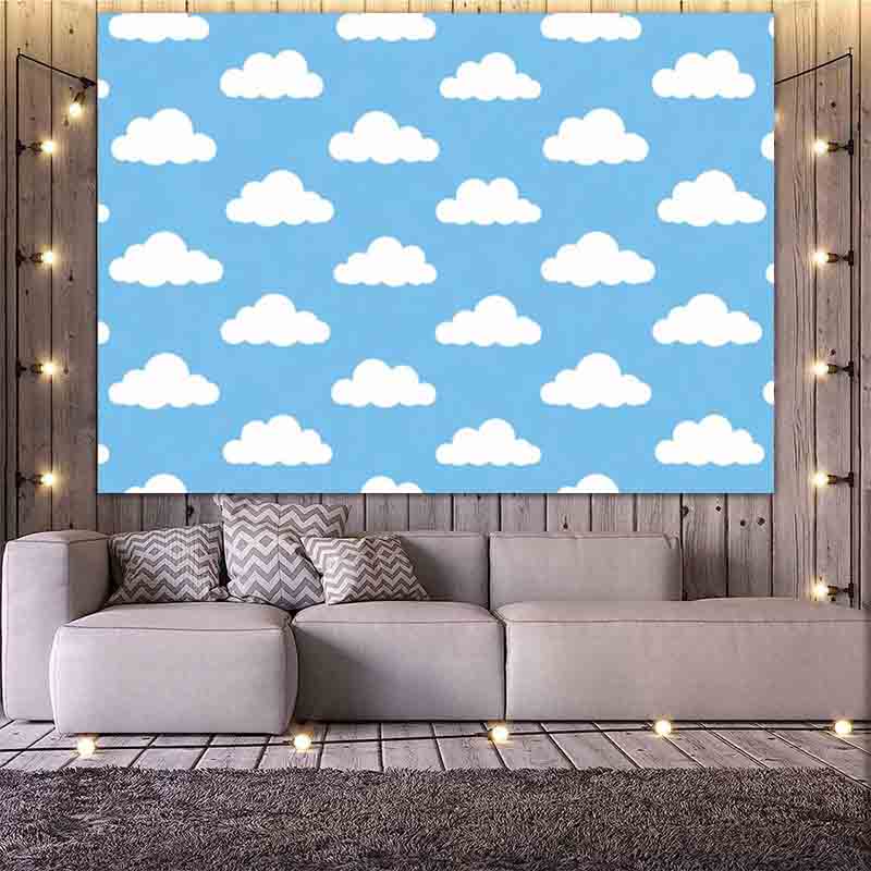 Cartoon Simple Blue Sky White  - đánh giá và giá Photography Lighting And Backdrop