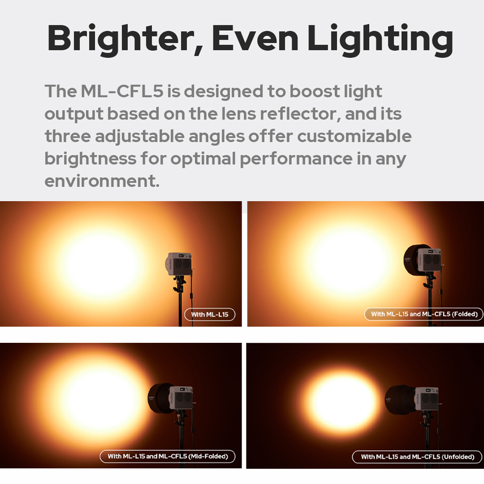 Godox ML-CFL5 Collapsible Fres - đánh giá và giá Fresnel Lens Attachment