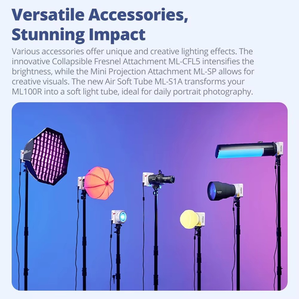 Godox ML100R Accessories RF-ML - đánh giá và giá Fresnel Lens Attachment