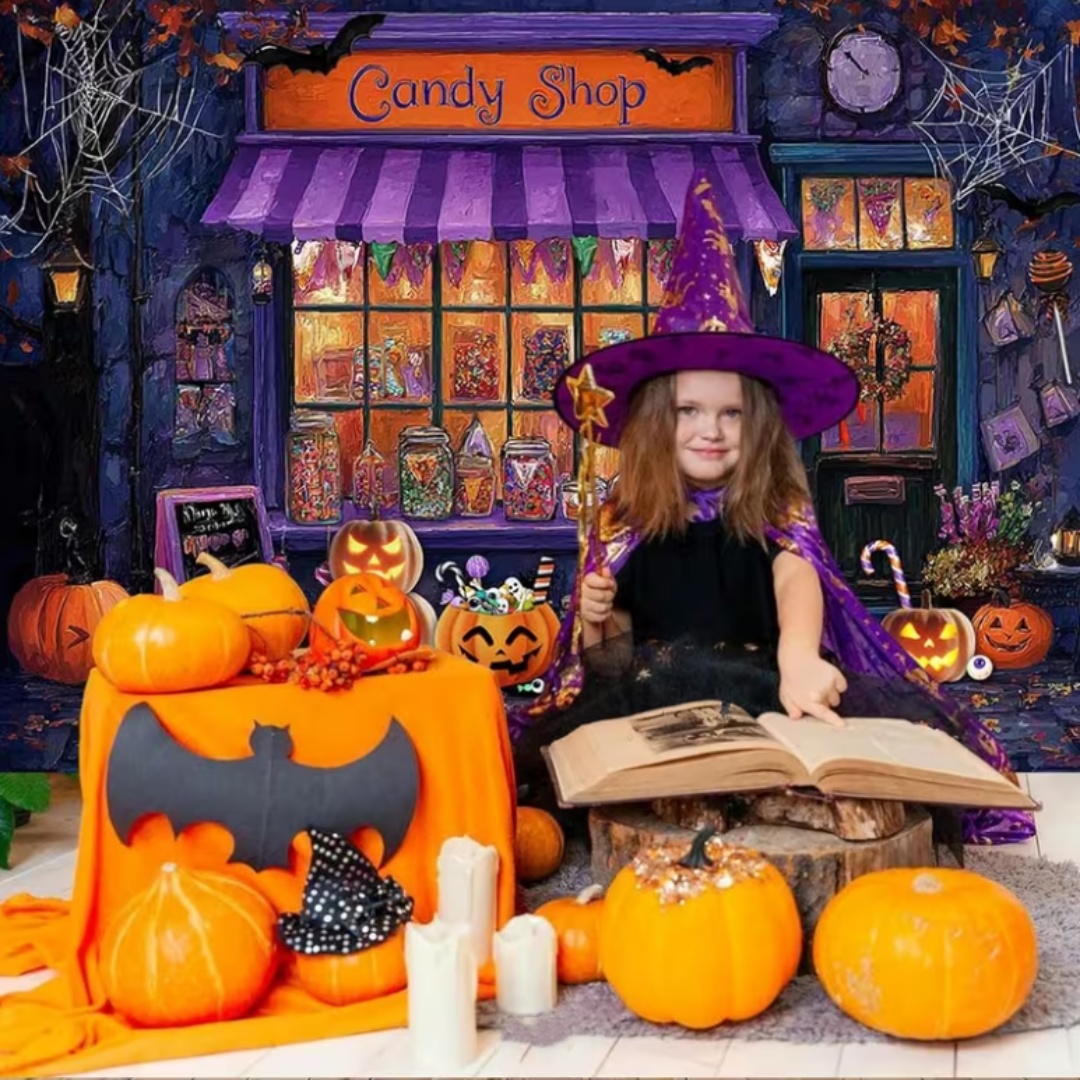 Purple Halloween Shop Theme Pa - đánh giá và giá Photography Lighting And Backdrop