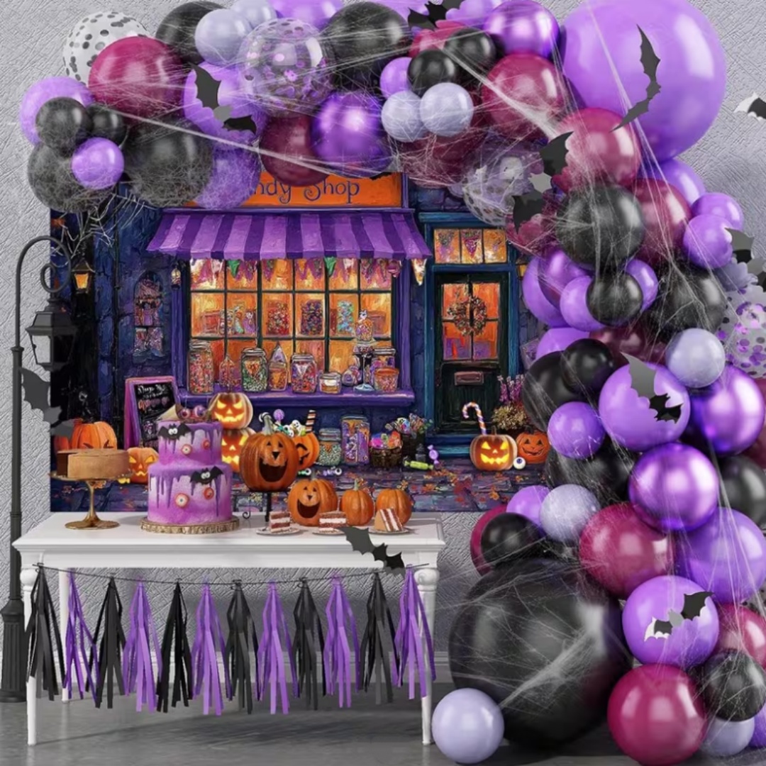 Purple Halloween Shop Theme Pa - đánh giá và giá Photography Lighting And Backdrop