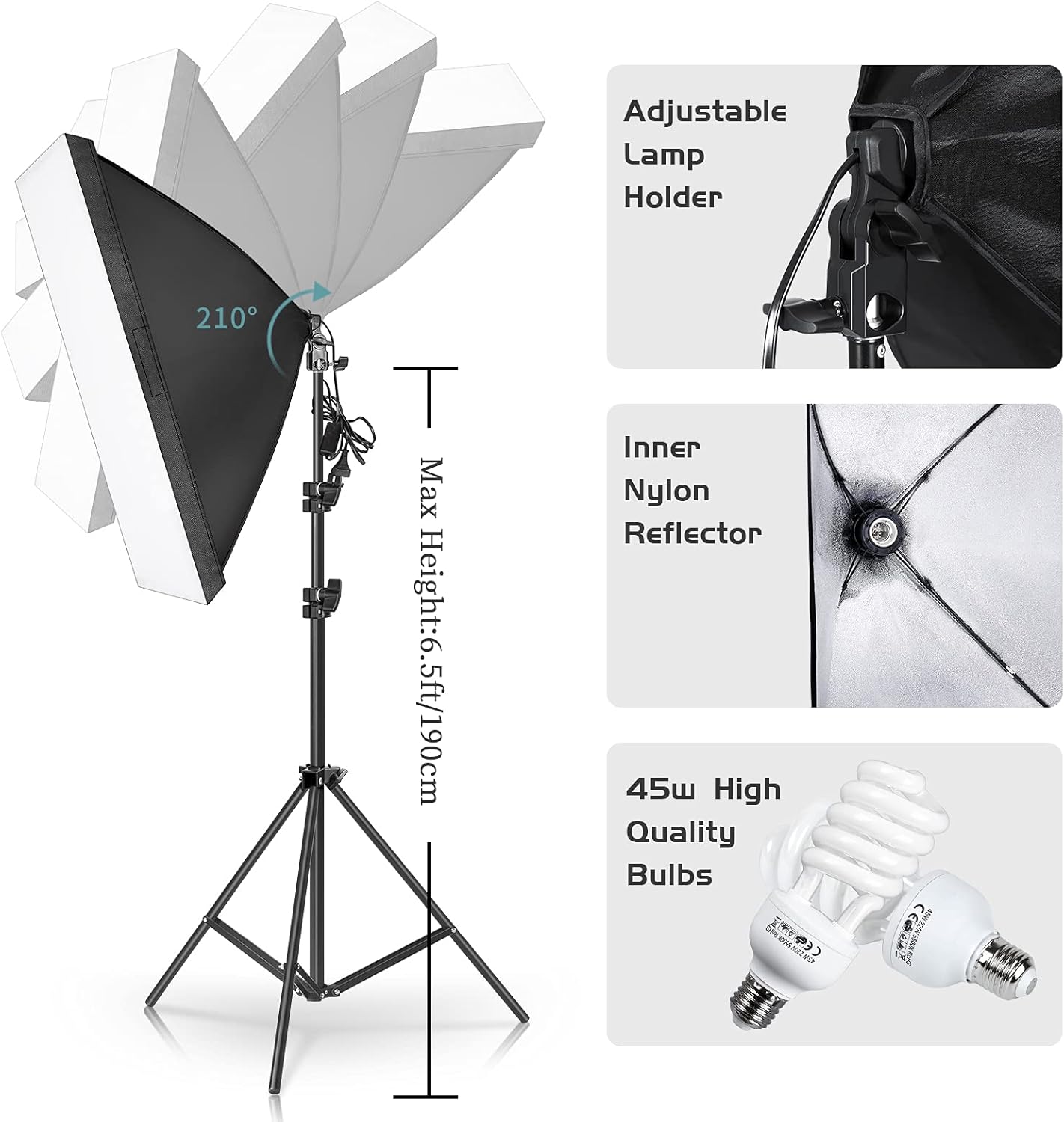 Photography Lighting Kit, Ligh - đánh giá và giá Photography Lighting And Backdrop Kits