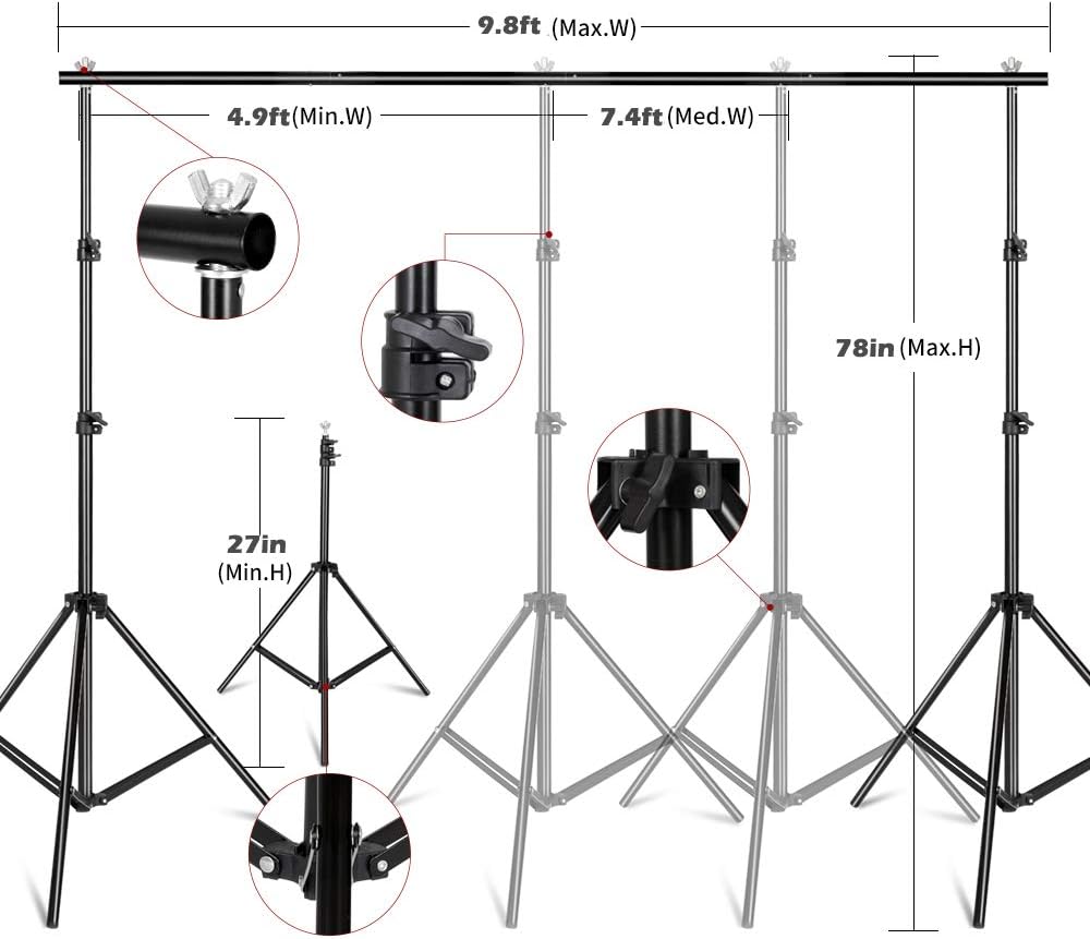 Photography Lighting Kit, Ligh - đánh giá và giá Photography Lighting And Backdrop Kits