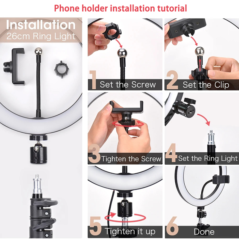 Video Light 16/26/33cm Selfie  - đánh giá và giá Photography Lighting Professional