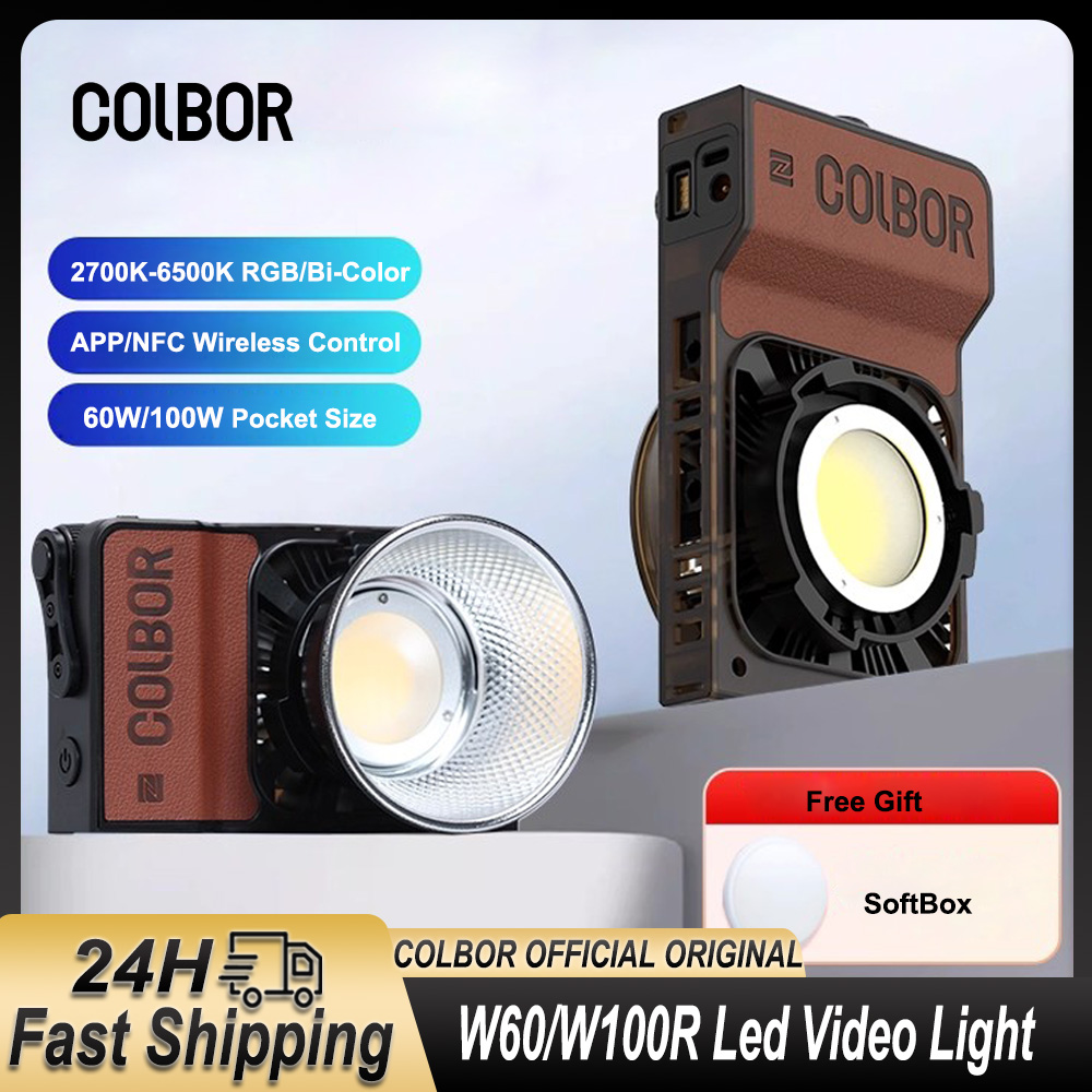 Colbor W60 W100R RGB LED Video - đánh giá và giá Photography Lighting Wireless
