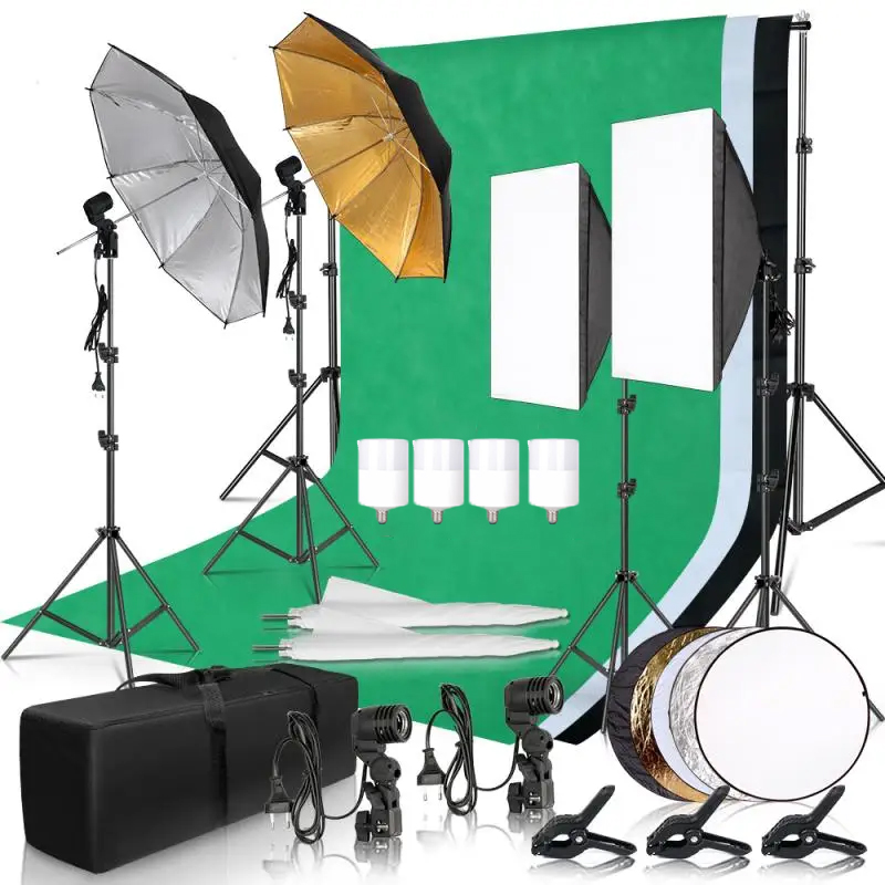 Photography Lighting Kit Umbre - đánh giá và giá Photography Lighting And Backdrop Kits
