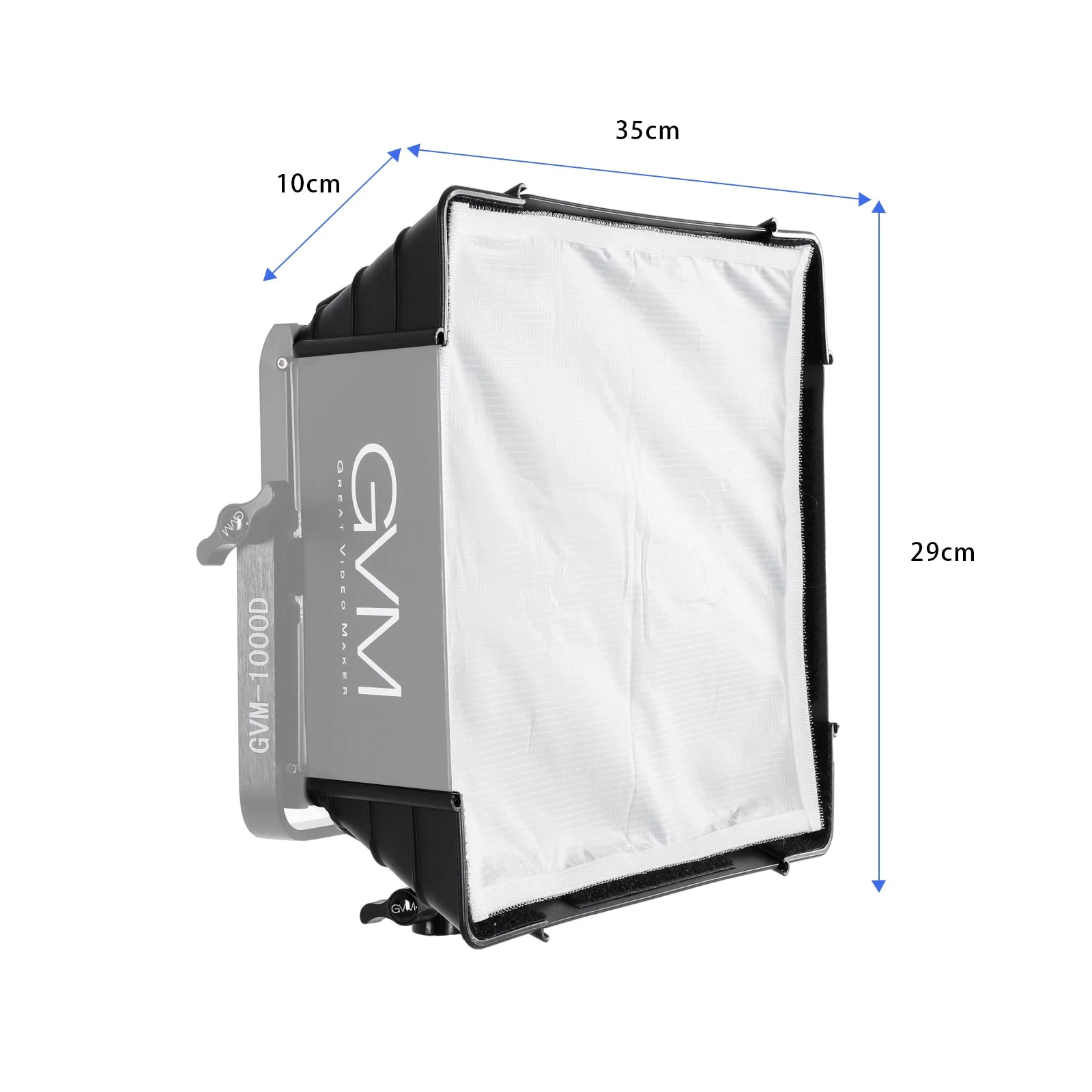GVM Softbox Diffuser for 1000D - đánh giá và giá Video Light Panel Led
