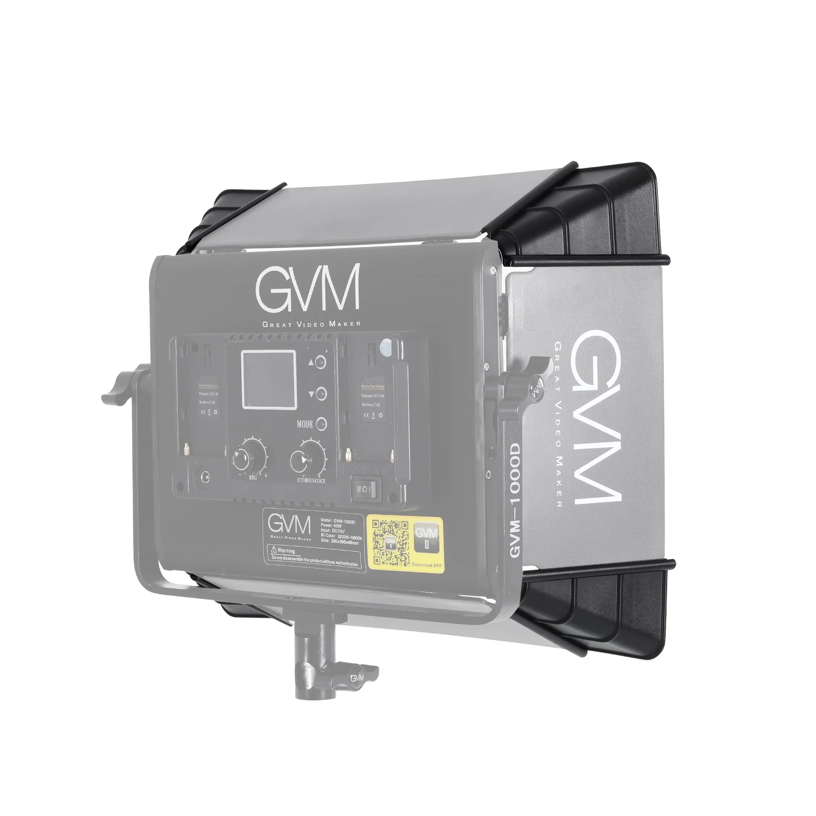 GVM Softbox Diffuser for 1000D - đánh giá và giá Video Light Panel Led