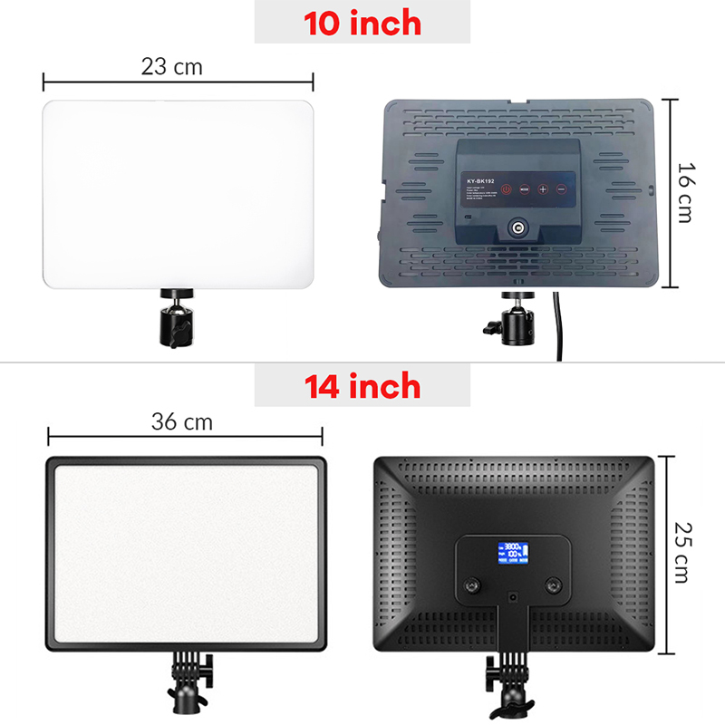 14inch 10inch LED Video Light  - đánh giá và giá Video Light Panel Led