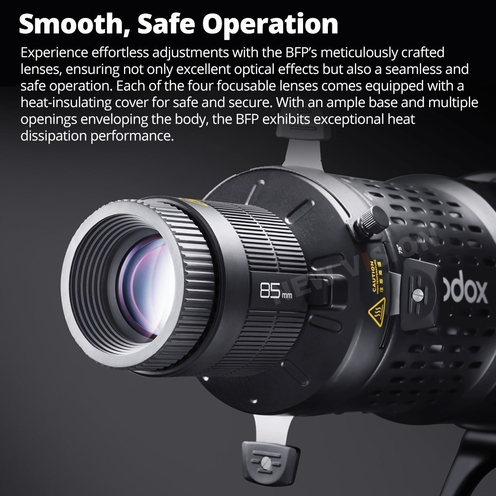 Godox BLP/ BFP Projection Atta - đánh giá và giá Fresnel Lens Attachment