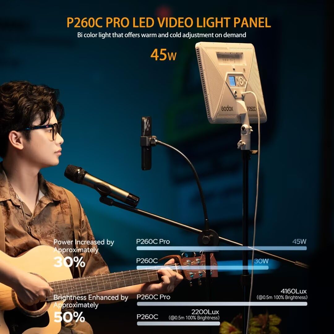 Godox P260C Pro LED Video Ligh - đánh giá và giá Video Light Panel Led