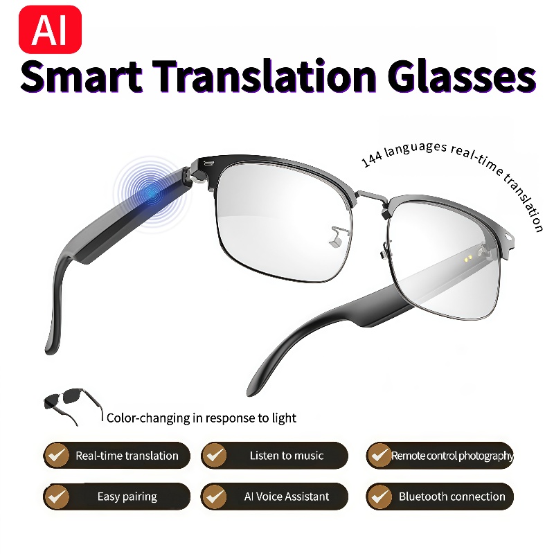 GS13 AI Smart Glasses Color-Ch - đánh giá và giá Photography Lighting Ai