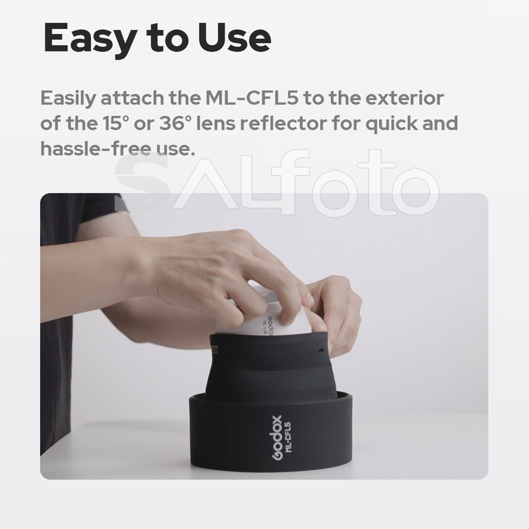Godox ML-CFL5 Collapsible Fres - đánh giá và giá Fresnel Lens Attachment