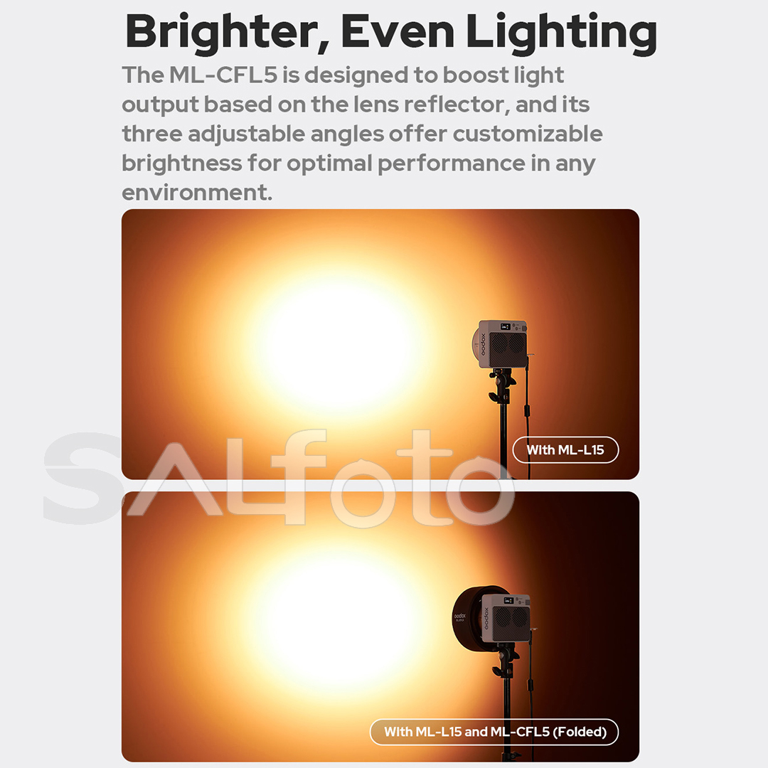 Godox ML-CFL5 Collapsible Fres - đánh giá và giá Fresnel Lens Attachment