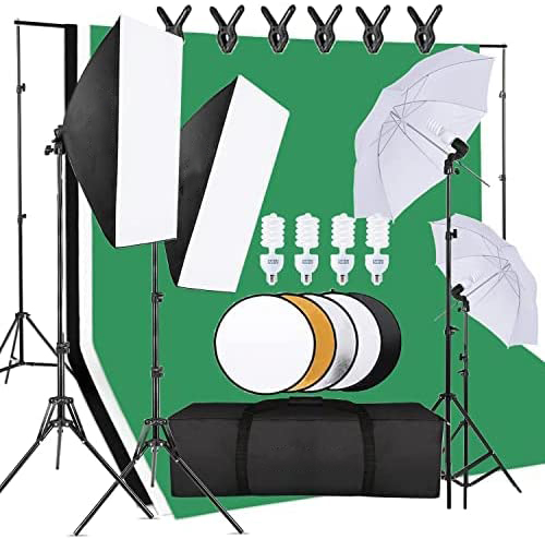 Cost-effective  Photo Studio E - đánh giá và giá Photography Lighting And Backdrop Kits