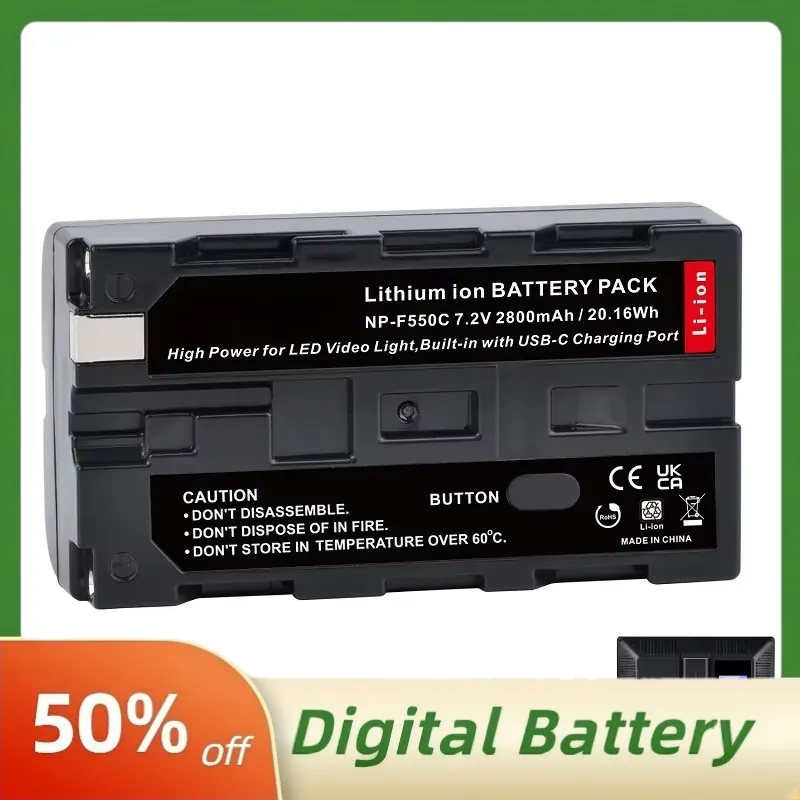 NP-F550C NP-F550 F570 Battery  - đánh giá và giá Video Light Panel Led