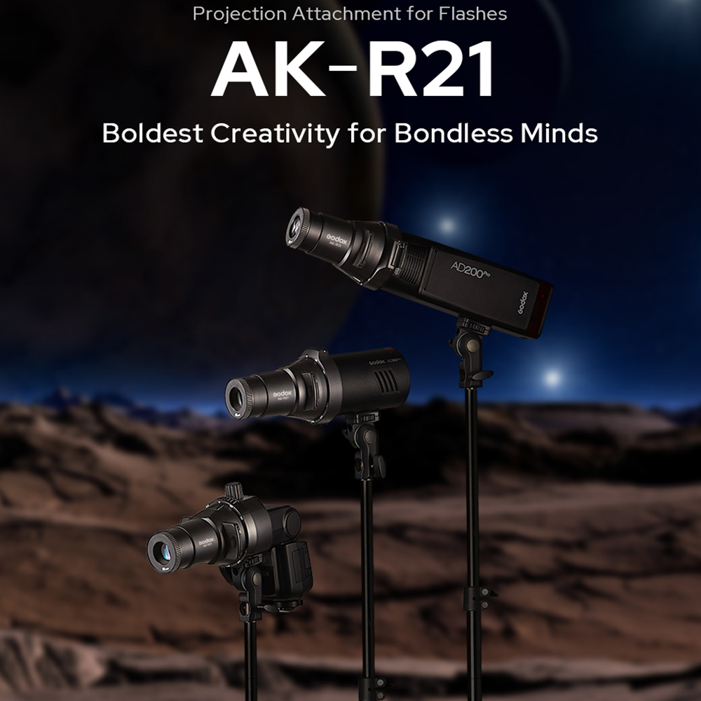 Godox AK-R21 Accessory Project - đánh giá và giá Fresnel Lens Attachment