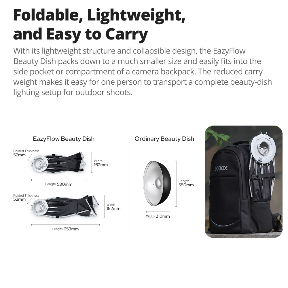 New Godox EazyFlow Beauty Dish - đánh giá và giá Photography Lighting Product