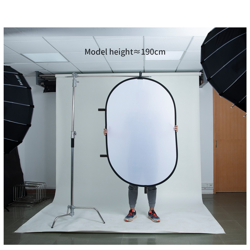 100X150CM Gấp Gọn Hình Bầu Dục - đánh giá và giá Video Light Panel Led