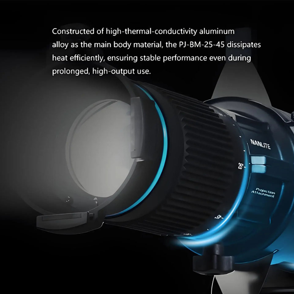 Nanlite PJ-BM-25-45 Bowens Mou - đánh giá và giá Fresnel Lens Attachment